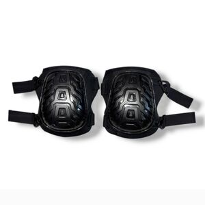 Black Hard Terrain Gel Knee Pads For Work or Gardening